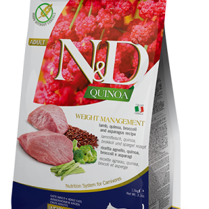 N&D QUINOA CAT WEIGHT MANAGEMENT LAMB ADULT 1.5 KG